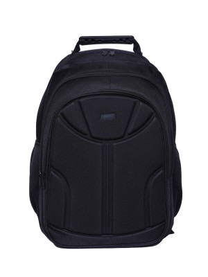 Mochila Laptop 3D AZX Preta com Design Estruturado, Compartimento para Notebook e Múltiplos Bolsos