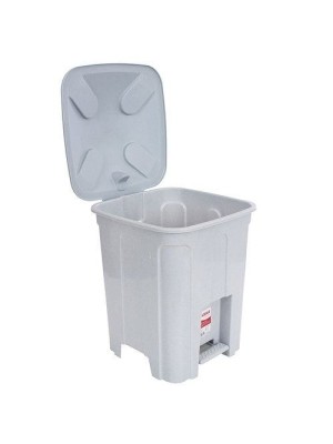 Lixeira com Pedal 15 Litros – Plástico Reforçado, Tampa com Encaixe Firme, Design Moderno, Ideal para Cozinha, Banheiro, Escritório e Lavanderia