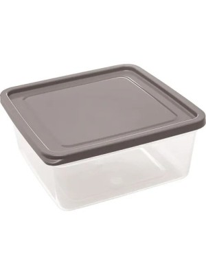 Organizador Slim Quadrado 1,41L com Tampa Rosa para Geladeira, Freezer e Despensa – Pote Plástico Transparente para Armazenar Alimentos