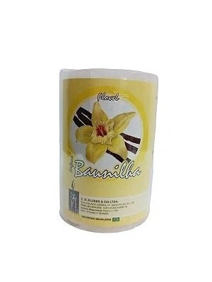 Vela Cilíndrica Perfumada Baunilha 125g 5x7cm – Aroma Doce, Longa Duração e Decoração para Ambientes