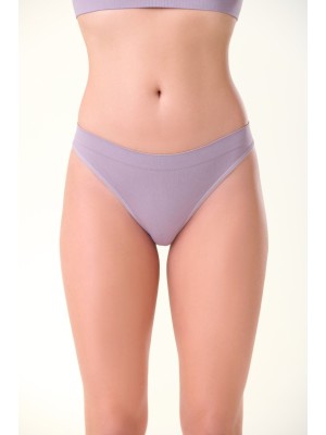 Calcinha Lavanda Tanga Alta Sem Costura Adulto G Modelagem Confortável, Cintura Alta Anatômica e Toque Suave para Uso Diário