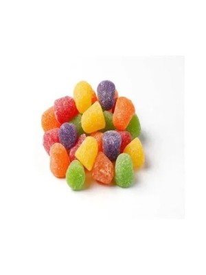 Bala de Goma de Frutas Sortidas em Formato de Sino 200 g – Gomas Macias Açucaradas Coloridas