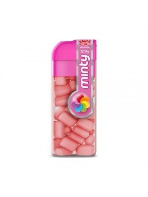 Pastilha Mini Minty 14g Tutti-Frutti Docile – Pastilhas Crocantes Frutadas e Refrescantes para Hálito Fresco