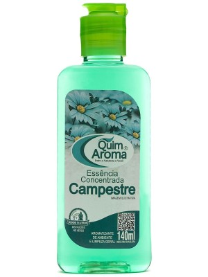 Essência Concentrada Campestre 140ml Quim Aroma – Aroma Natural e Refrescante para Ambientes, Limpeza Perfumada e Artesanato com Alto Rendimento