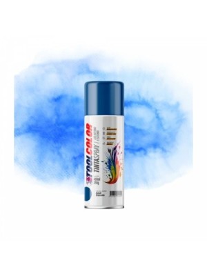 Tinta Spray Toolcolor UG Azul Escuro 400ml Alta Cobertura, Secagem Rápida e Acabamento Profissional