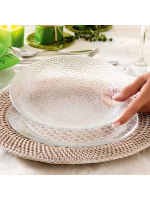 Prato Fundo Temperado Acqua Duralex 22,4cm Texturizado Transparente – Alta Resistência e Elegância para Mesa Posta