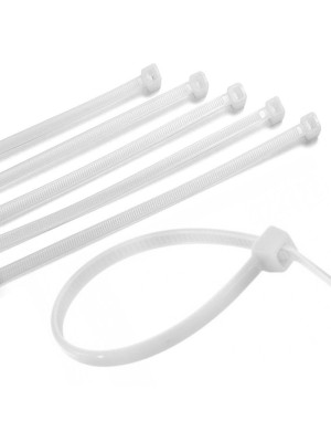 ABRAÇADEIRA NYLON BRANCA 2,5X100MM PCT C/100 PÇS