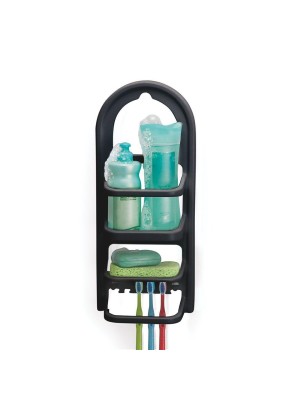 PORTA SHAMPOO/PRATELEIRA MADRI PRETO 39,6X17X9,2CM UN.