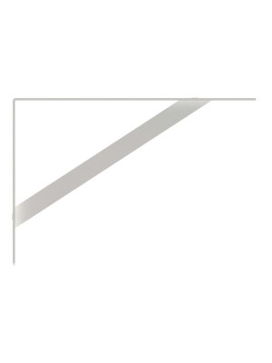 CANTONEIRA EM L 40CM DE FERRO BRANCO