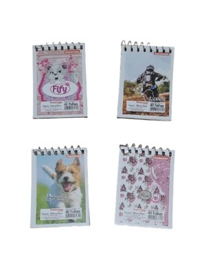 CADERNETA DE BOLSO FLEXIVEL 1/16 40F