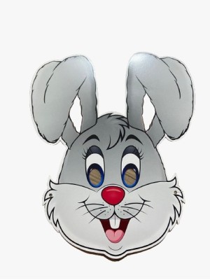 MASCARA DE COELHO 35CM UNIDADE