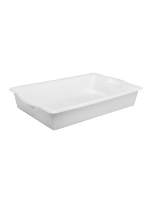 Bandeja Multiuso 7 Litros – Plástico Resistente, Retangular, Ideal para Higienização de Alimentos, Lavanderia, Limpeza, Uso Doméstico e Profissional