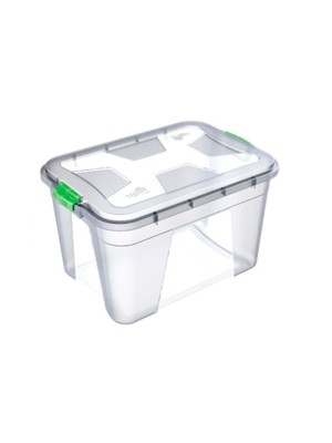 CAIXA ORGANIZADORA MULTIUSO TRANSPARENTE 56L UN.