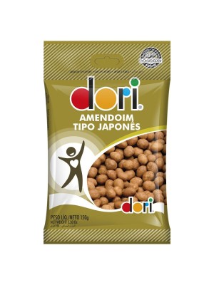 Amendoim Japonês 150g Crocante e Saboroso Petisco Tradicional em Pacote Prático para Festa, Lanche e Revenda