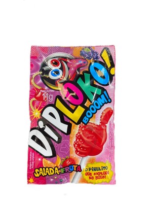 PIRULITO DIP LOKO 11G UN. BOOOM SALADA DE FRUTA DANILLA