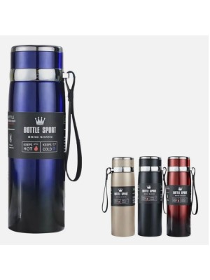 GARRAFA C LED TERMOMETRO 600ML ISOTERM UN. GOLDEN RIO