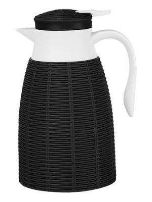 GARRAFA TERMICA RATTAN PRETA 1L UN.