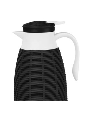 GARRAFA TERMICA RATTAN PRETA 1L UN.