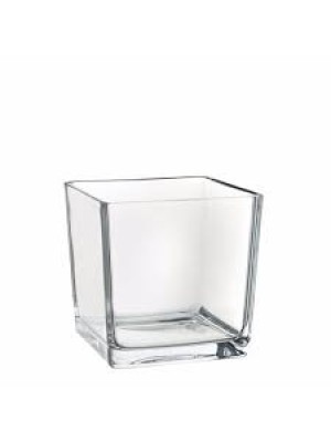 VASO DE VIDRO QUADRADO 5,5X5,5CM UN. RIO TIJUCAS