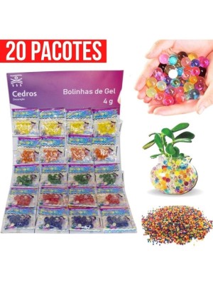 BOLINHAS DE GEL CARTELA C/20 SAQUINHOS DE 4G UN.