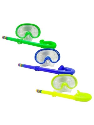 KIT MASCARA MERGULHO C/ SNORKEL DE PLASTICO UN. WELLMIX