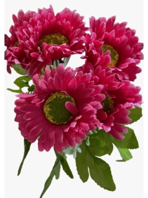 FLOR ARTIFICIAL CRISANTEMO X5 24CM UN. MULTIART