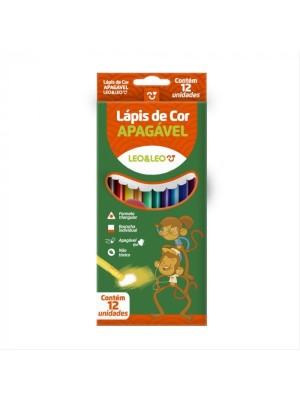 LAPIS DE COR APAGAVEL C/12 CORES UN.