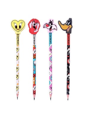 LAPIS HB COM BORRACHA NA PONTA LOONEY TUNES UN.